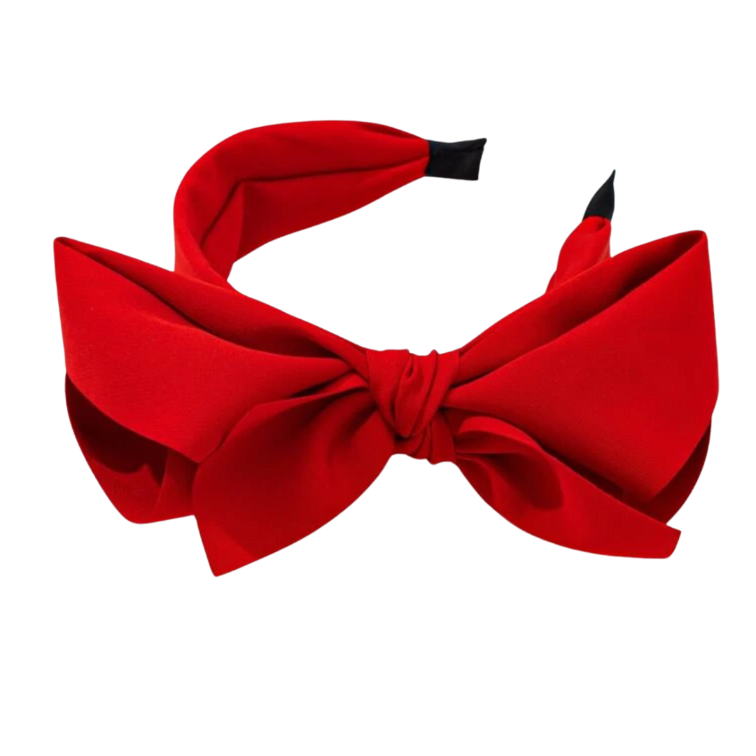 Big Bow Headband - Red