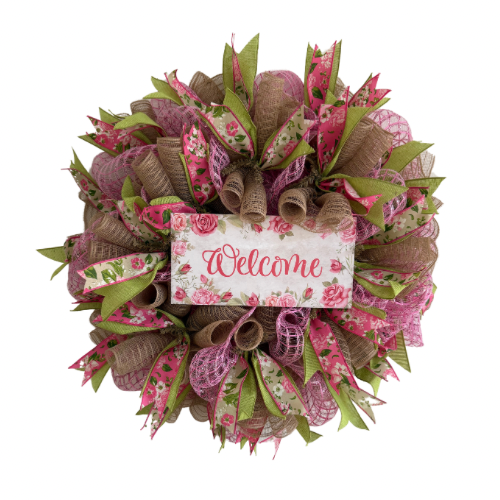 sweet floral custom wreath