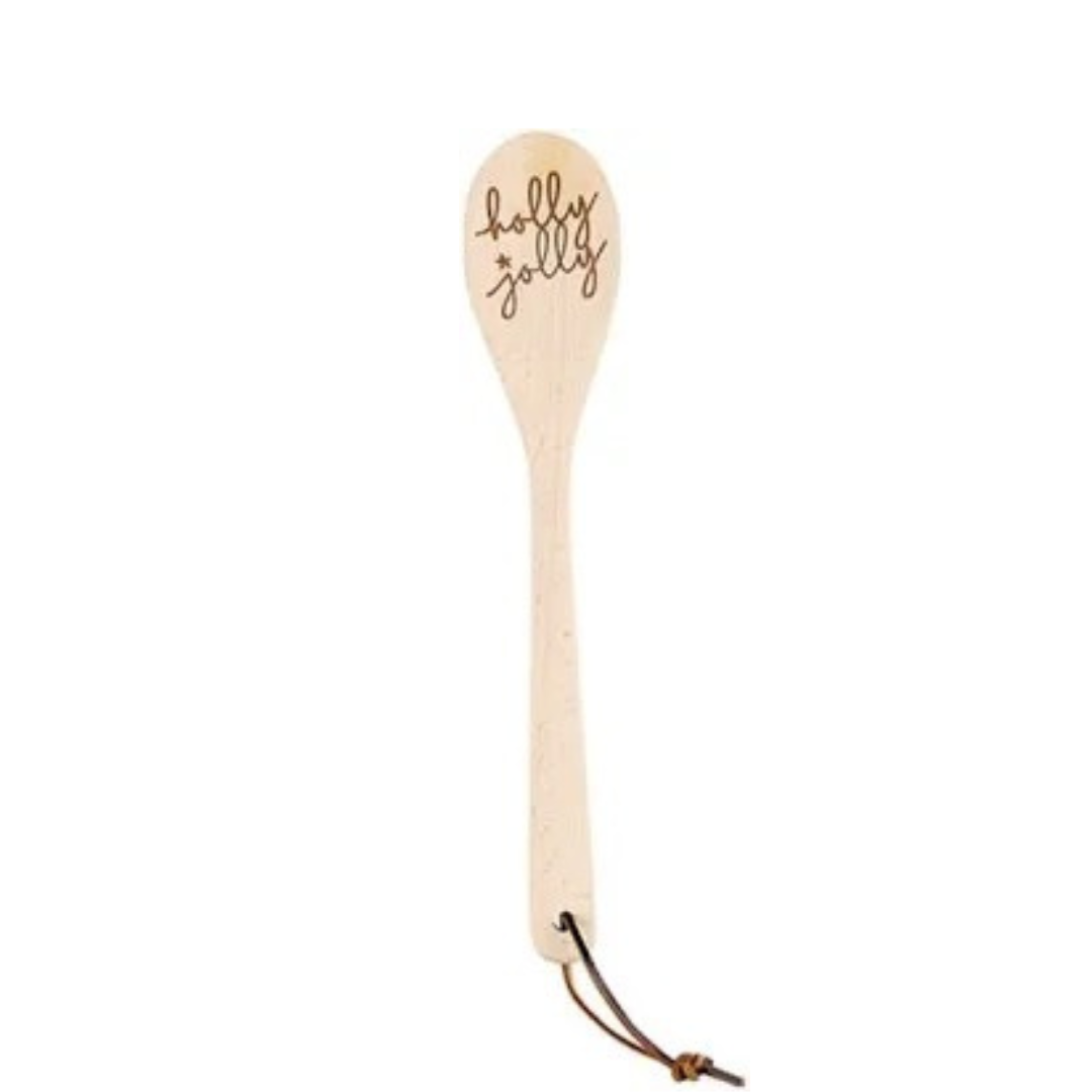 Wood Spoon - Holly Jolly