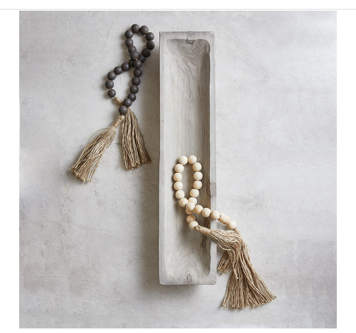 Wood Bead Garland - Natural