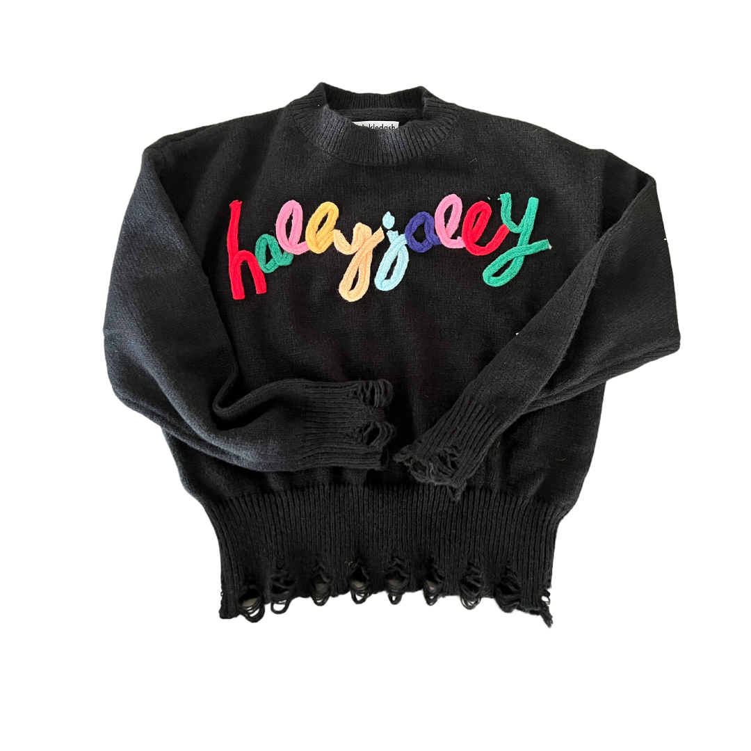 Holly Jolly Sweater - Black