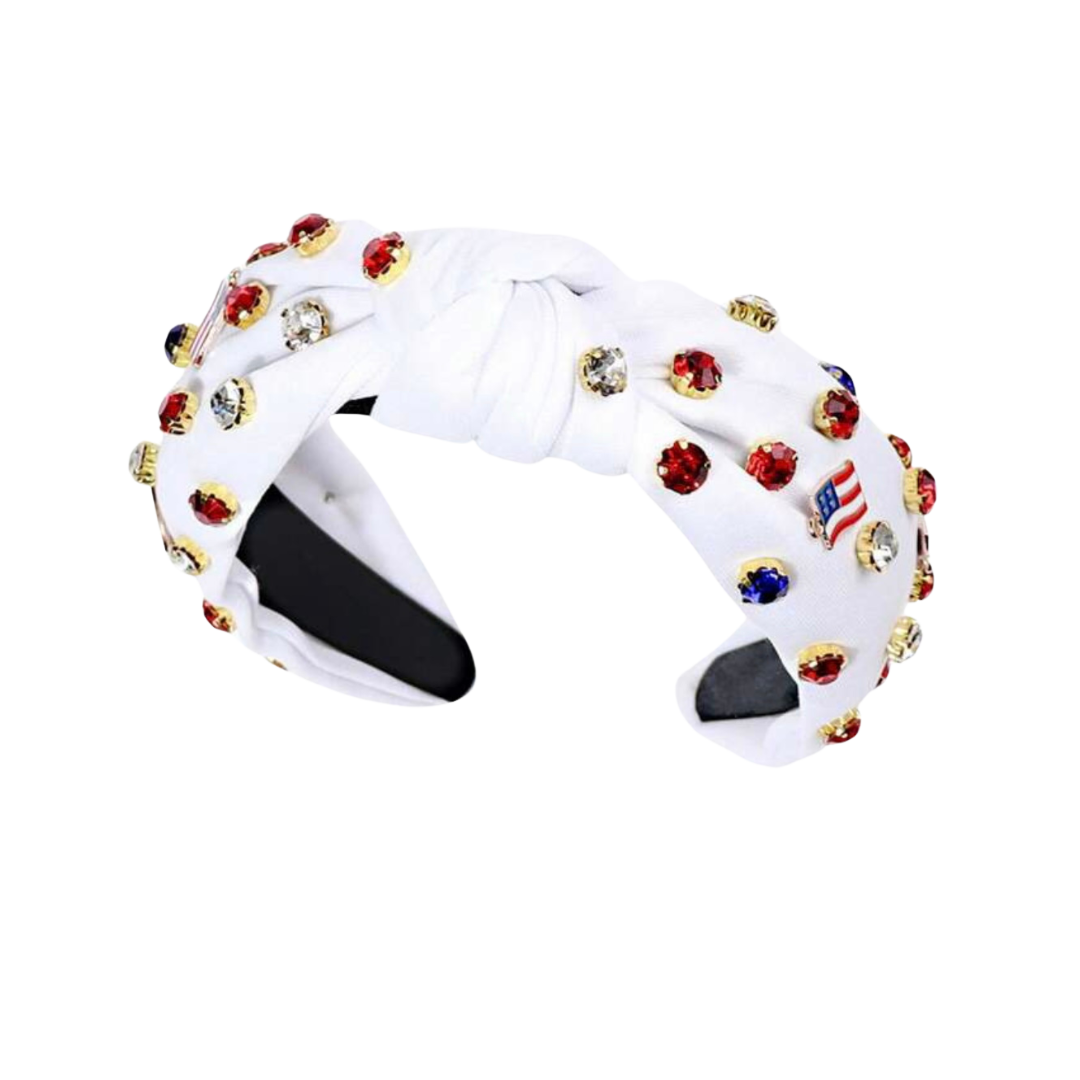 Stars & Stripes Headband - White