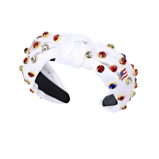 Stars & Stripes Headband - White