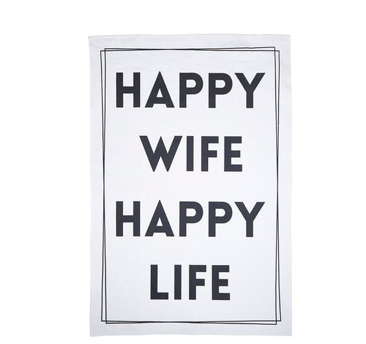 Happy Wife Kitchen Towel