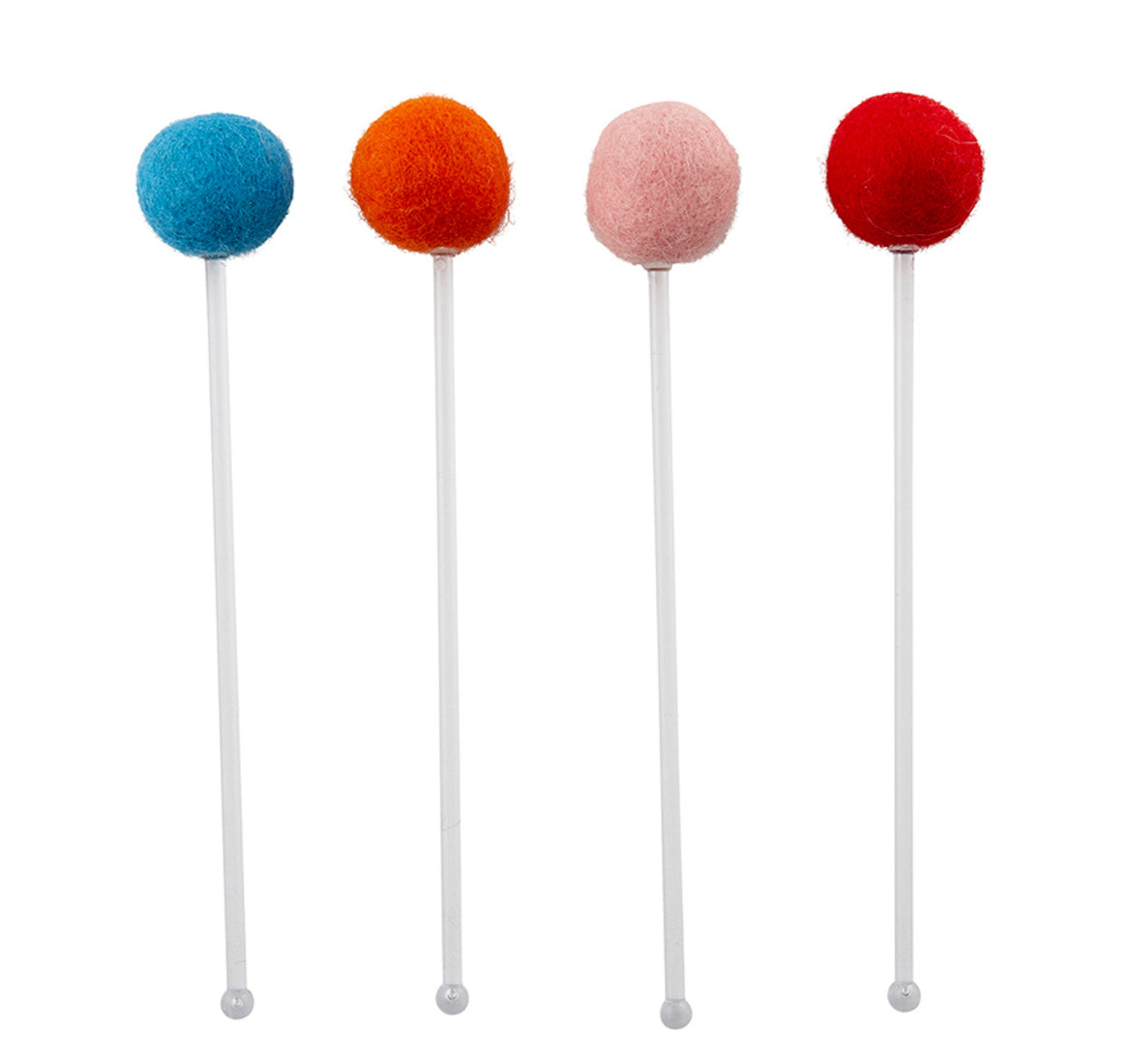 Pom Pom Stir Stick - Bright