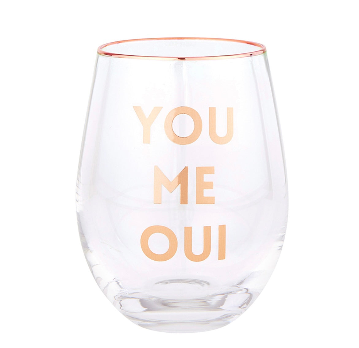 You Me Oui Wine Glass