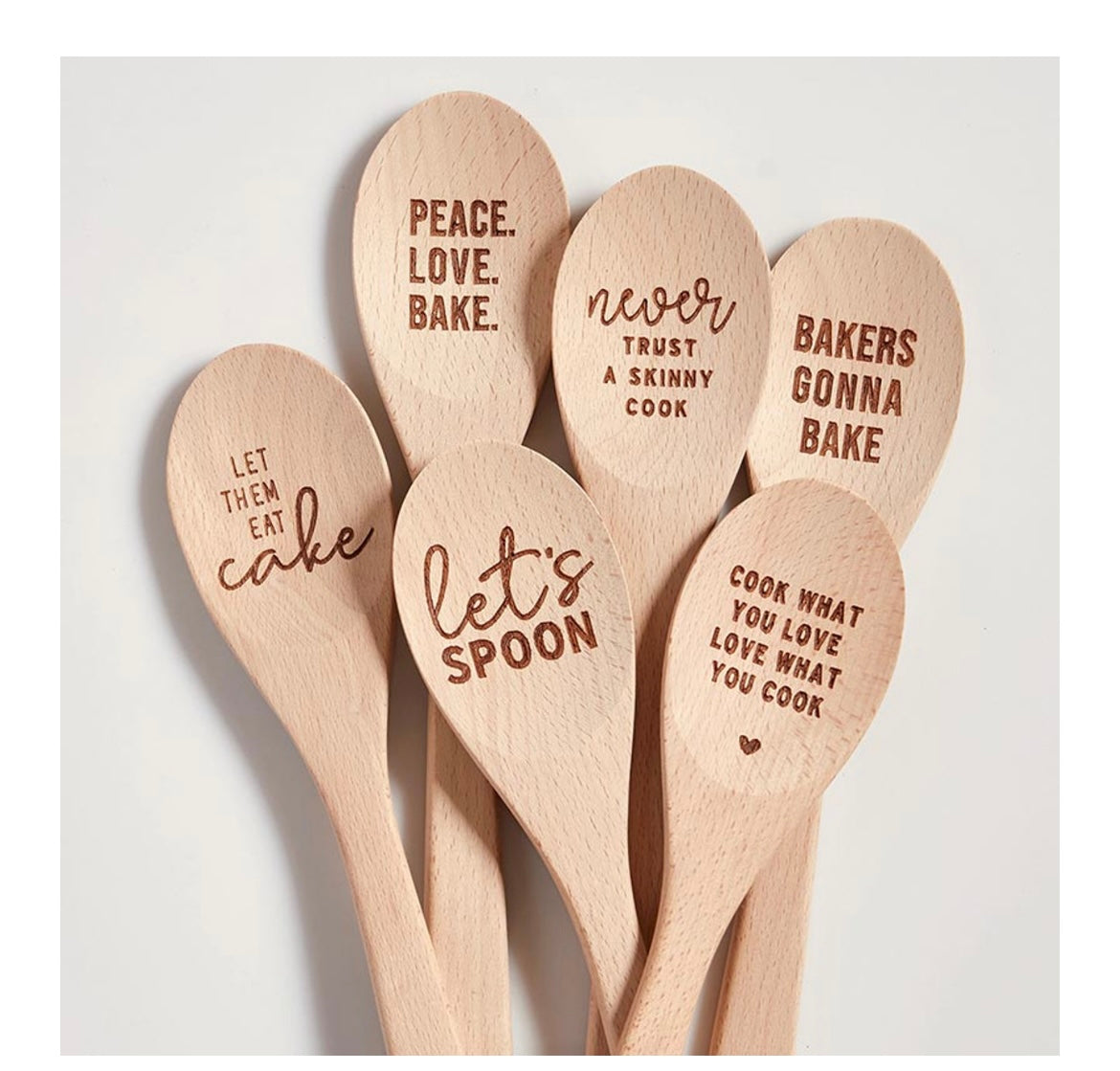 Let Them Eat Cake Wooden Spoon