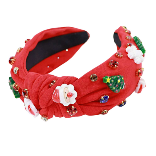 Ho Ho Ho Headband - Red