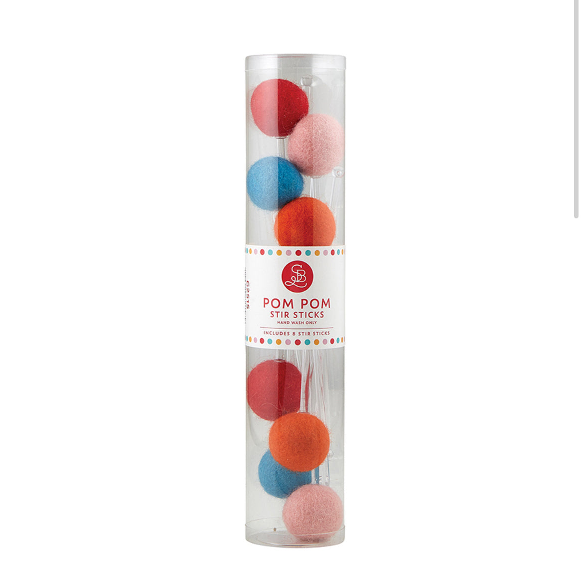 Pom Pom Stir Stick - Bright