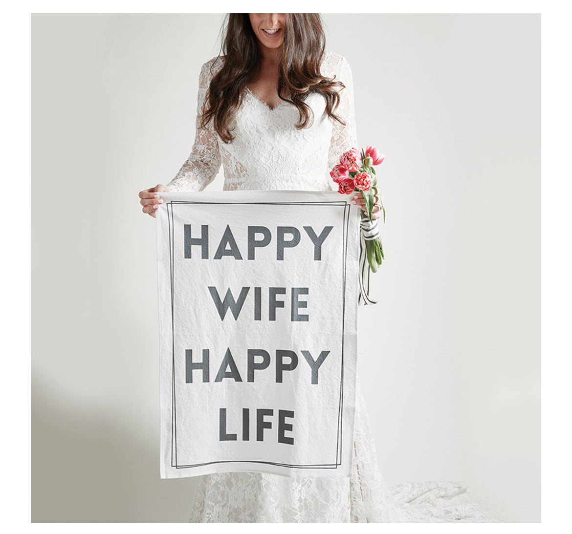 Happy Wife Kitchen Towel