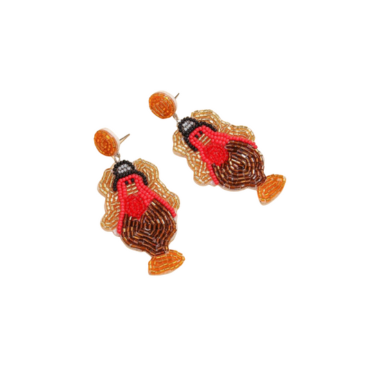 Thanksgiving Beaded Earrings