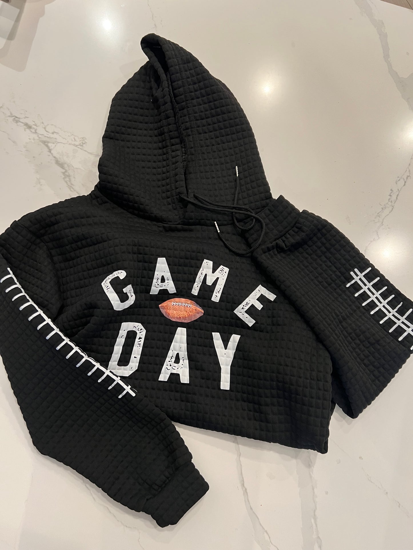 sprinkledash Sports - Football Quilted Hoodie