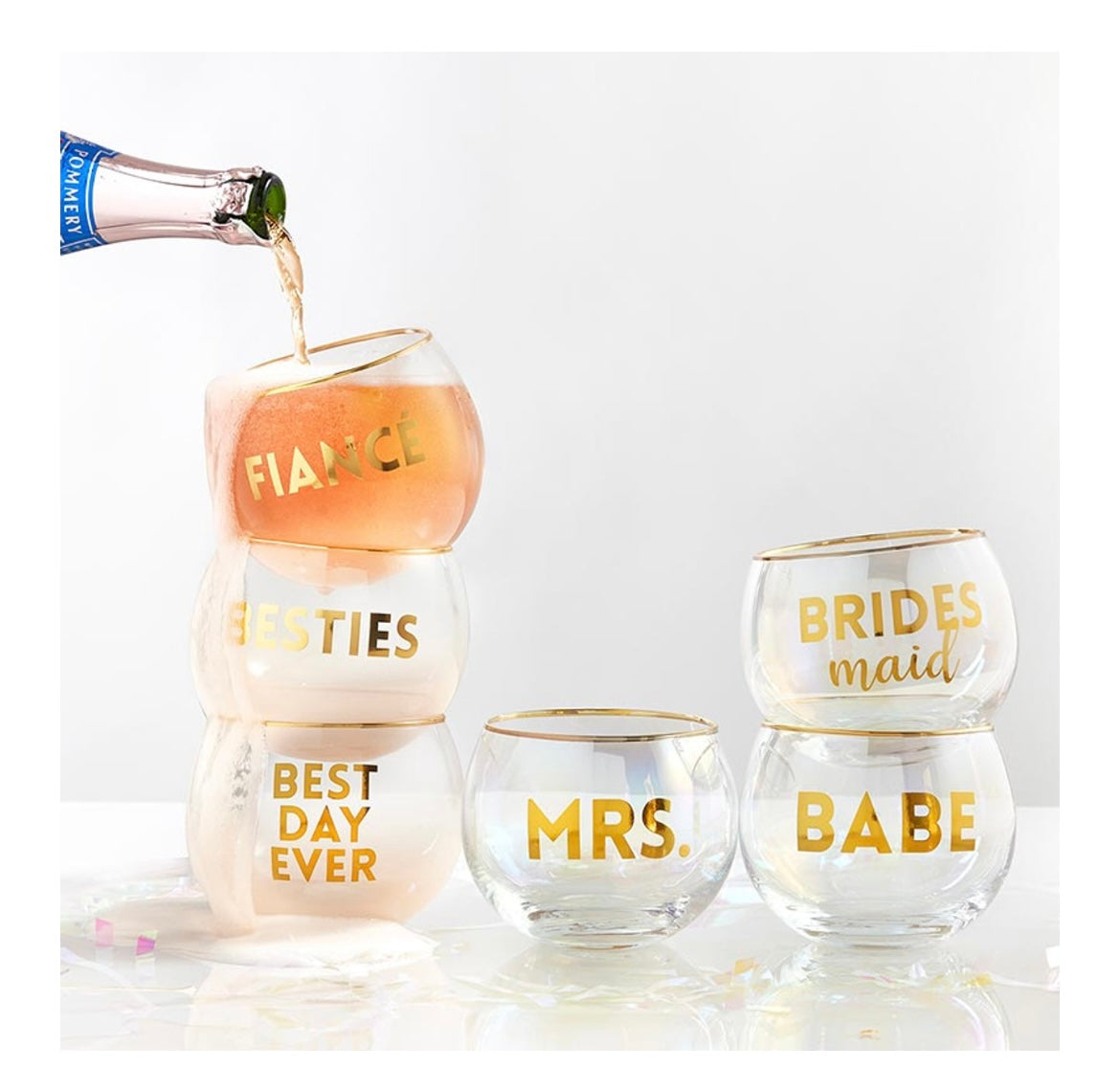 Mrs Cocktail Glass