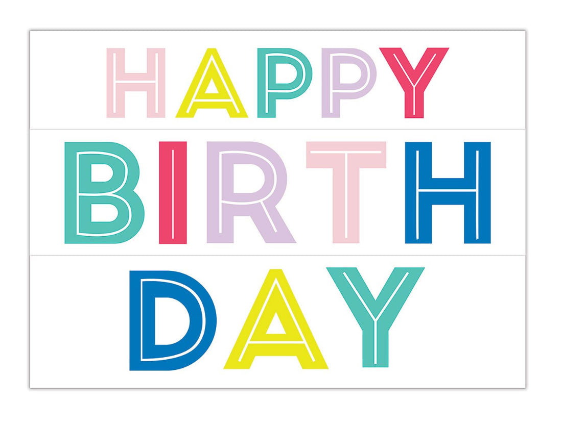 Adhesive Wall Decal - Happy Birthday