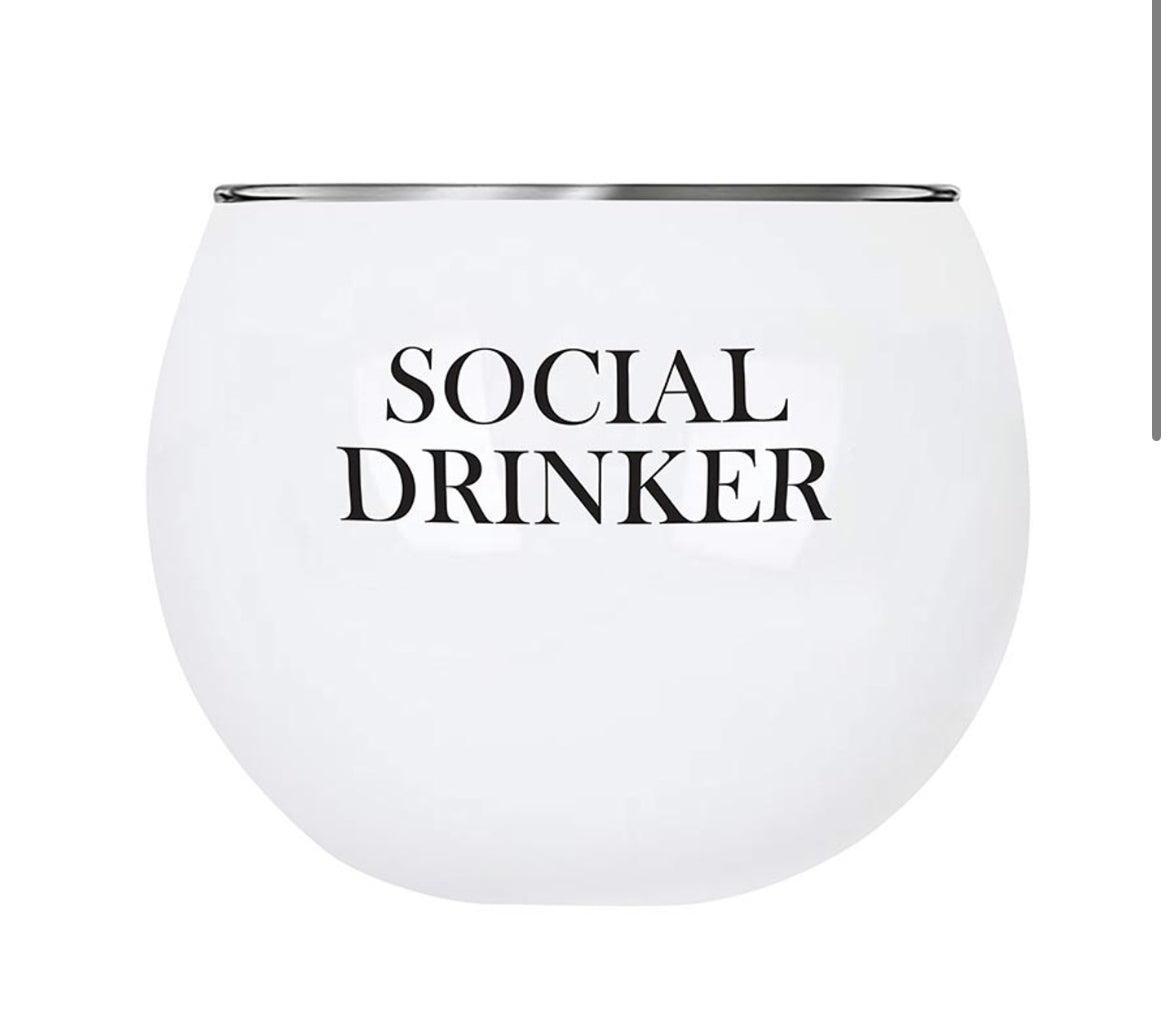 Social Drinker Cocktail Glass