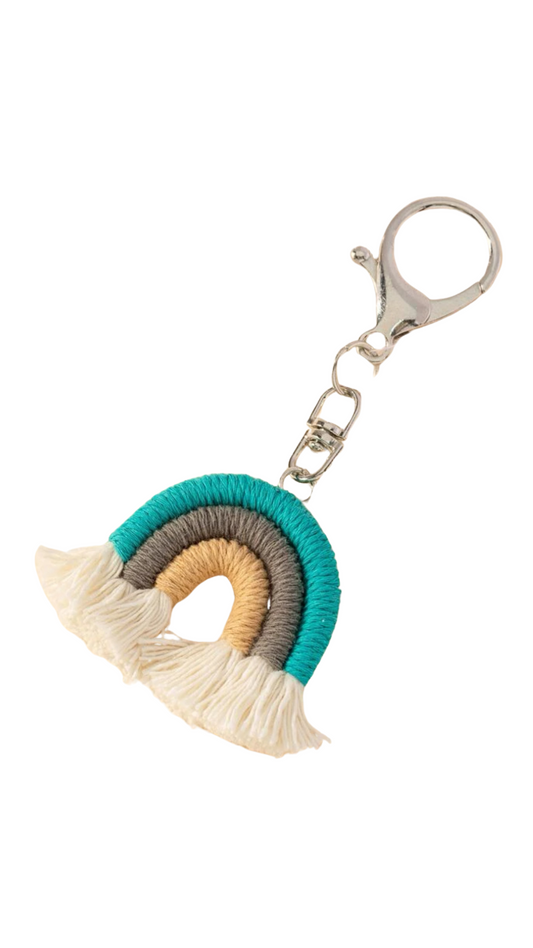 Rainbow Blue Key Chain