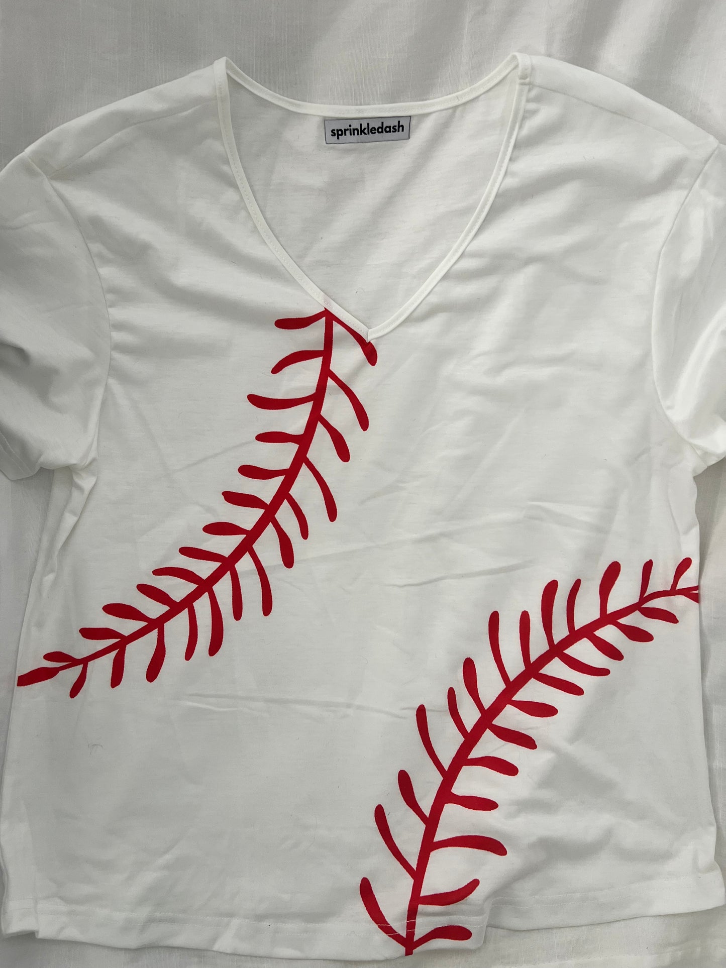 sprinkledash Sports - Baseball Threads V-Neck