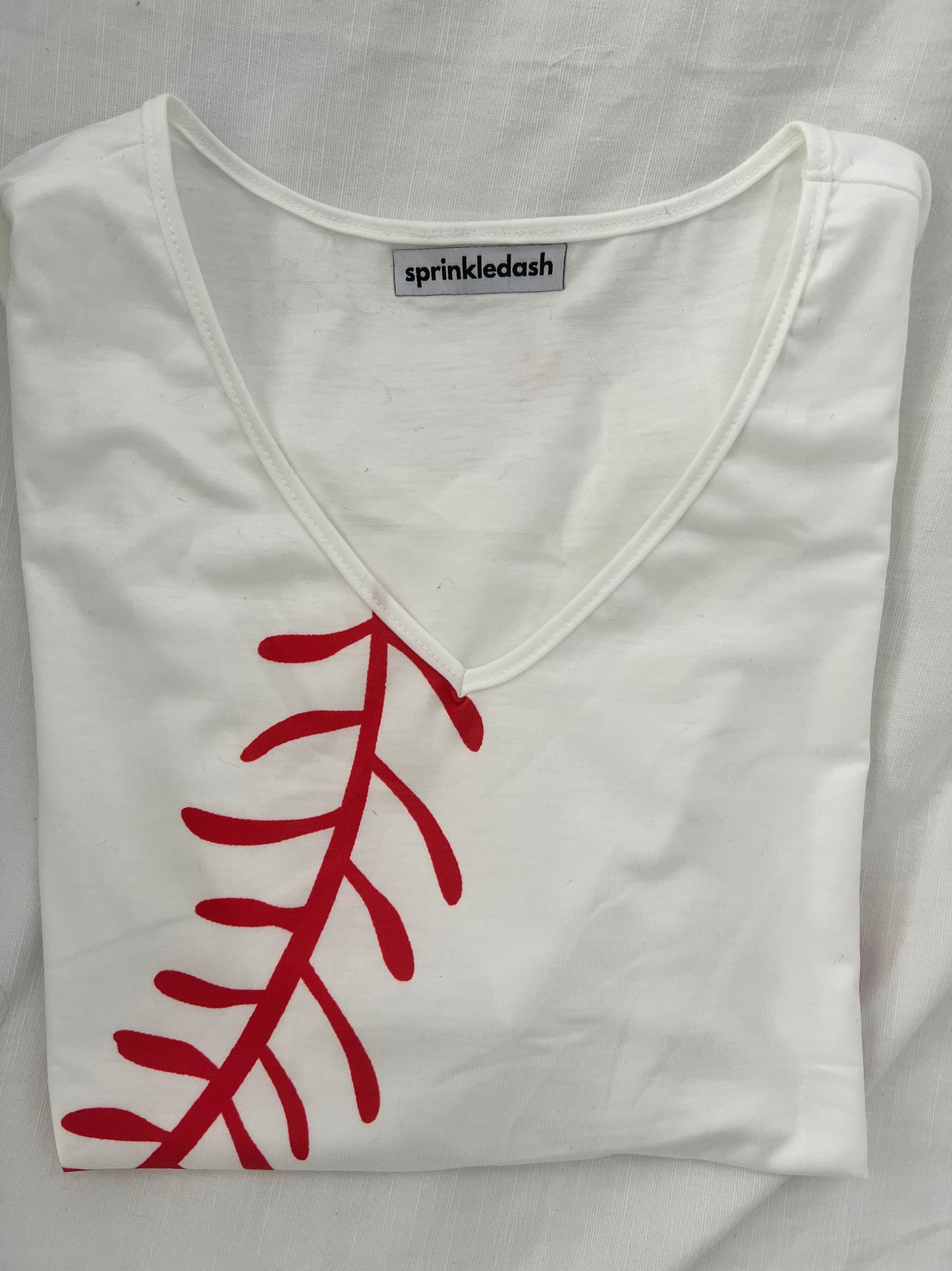 sprinkledash Sports - Baseball Threads V-Neck