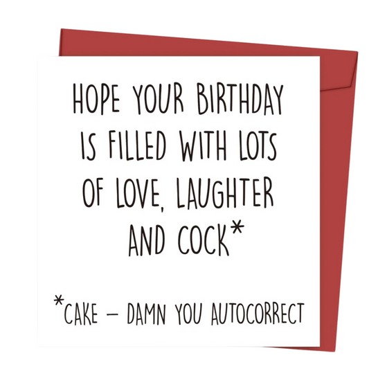 Autocorrect - Greeting Card - Birthday