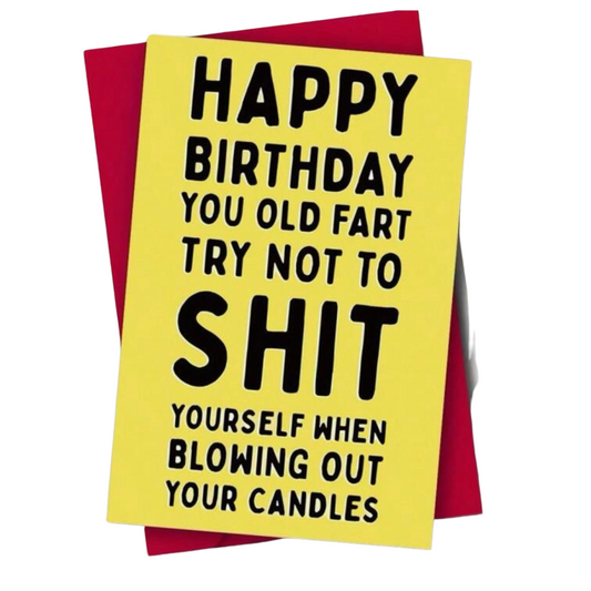 Try Not to Sh*t - Greeting Card - Birthday