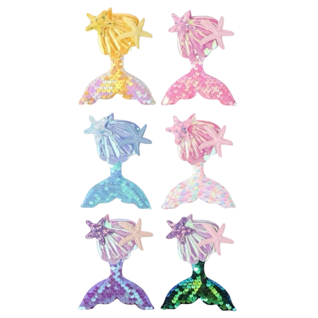 Mermaid Tail Little Bow Clip - 1pk