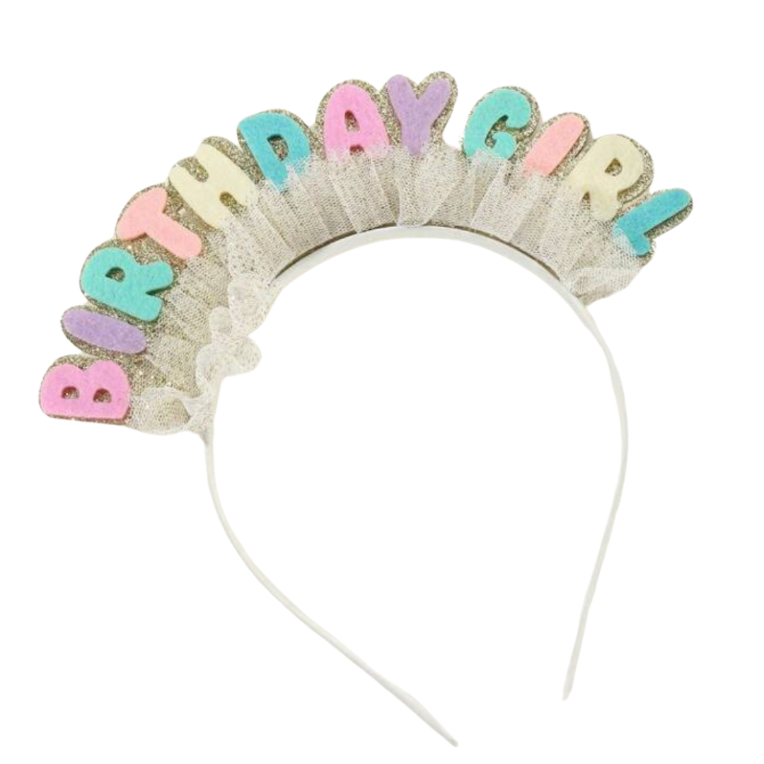 Birthday Girl Headband - Multi Color