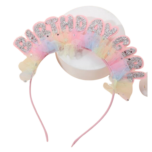 Birthday Girl Headband - Pastels