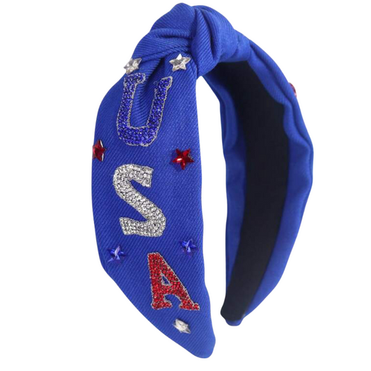 USA Patriotic Headband - Blue