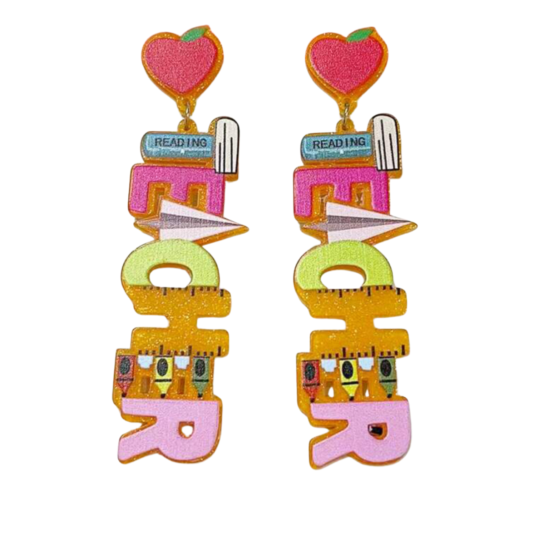 Teacher Love Earrings