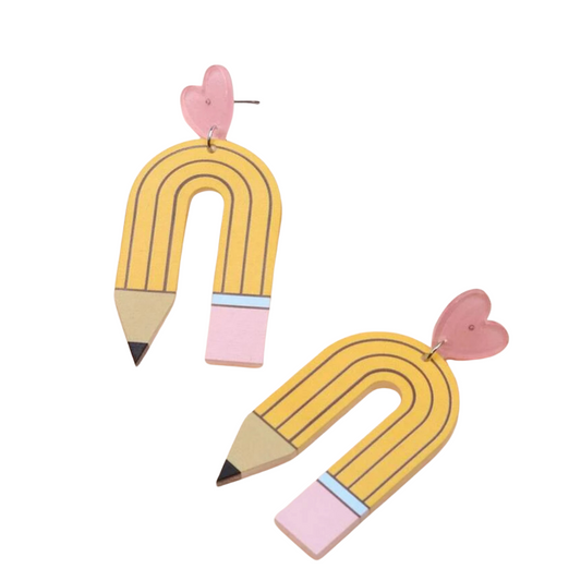 Pencil Love Earrings