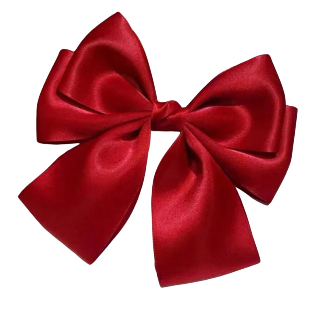 Silky Short Bow Clip - Red