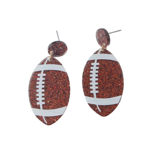 sprinkledash Sports - Football Earrings - First Down Dangles