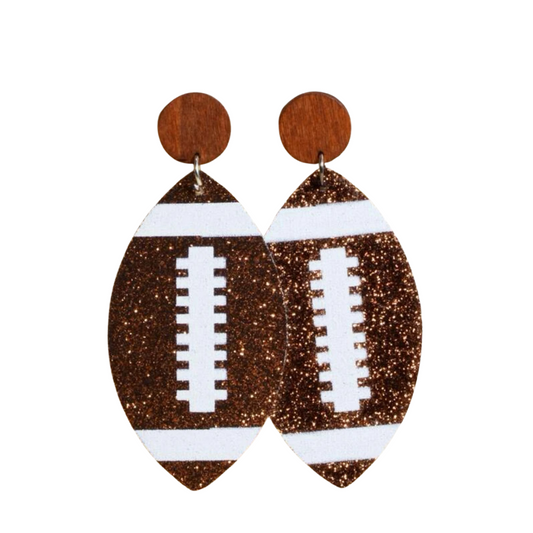 sprinkledash Sports - Football Earrings - Big Football Energy