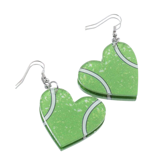 sprinkledash Sports - Tennis Love Dangle Earrings