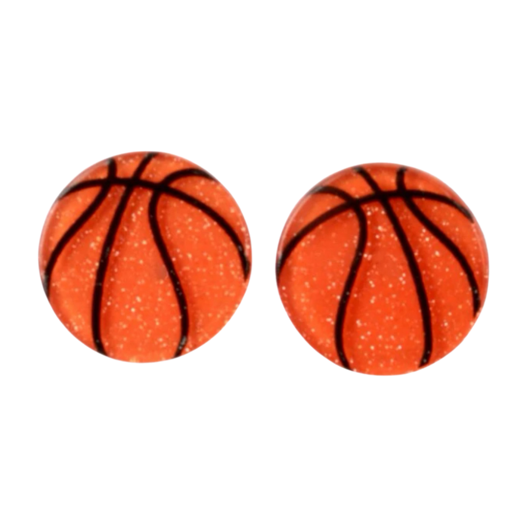 sprinkledash Sports - Basketball Earrings - Little Baller