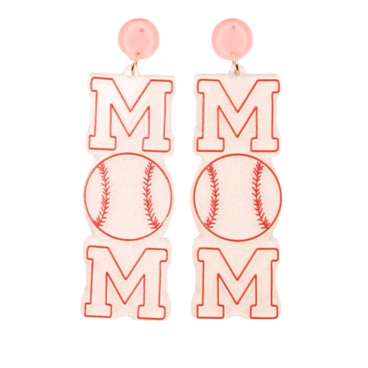 sprinkledash Sports - Baseball Mom Earrings - Acrylic Dangle