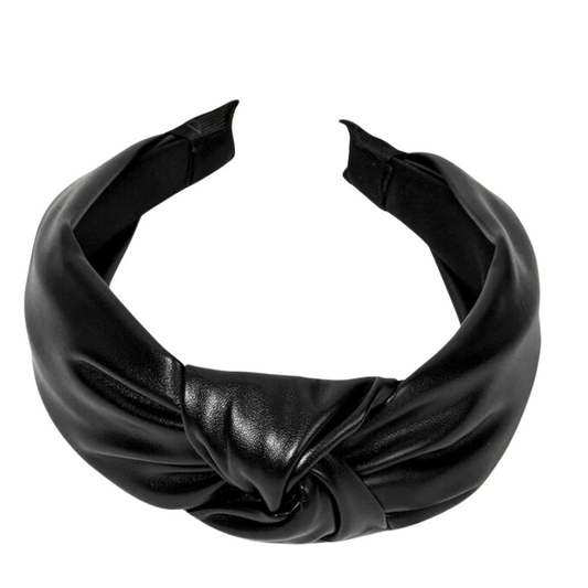 Leatherlike Knot Headband