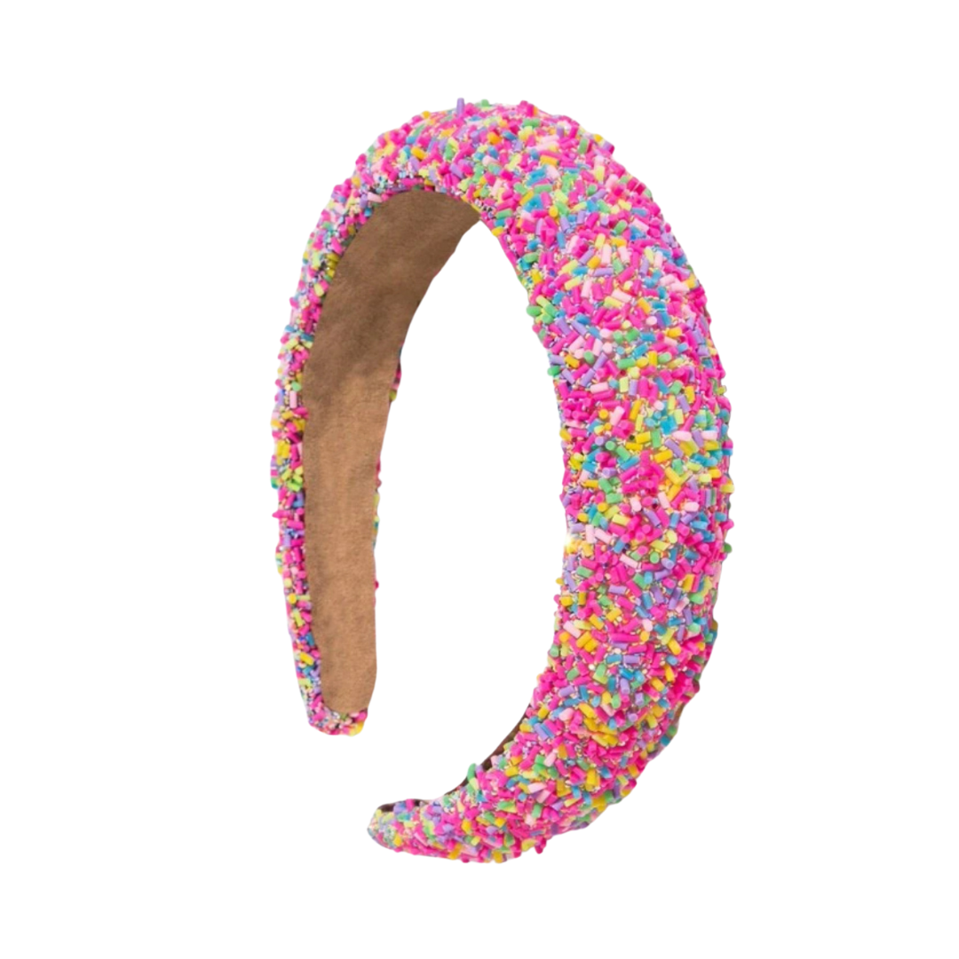 Signature Sprinkles Headband - Bright Pink