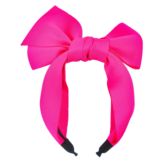 Hot Pink Big Bow Headband