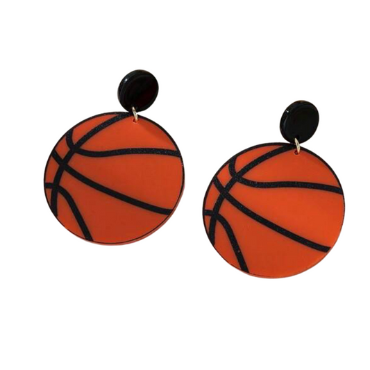 sprinkledash Sports - Basketball Earrings - Big Baller