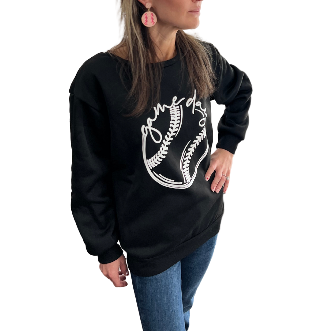 sprinkledash Sports - Baseball Game Day Sweatshirt