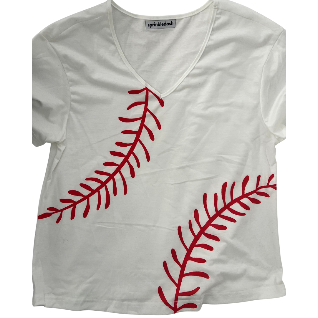 sprinkledash Sports - Baseball Threads V-Neck