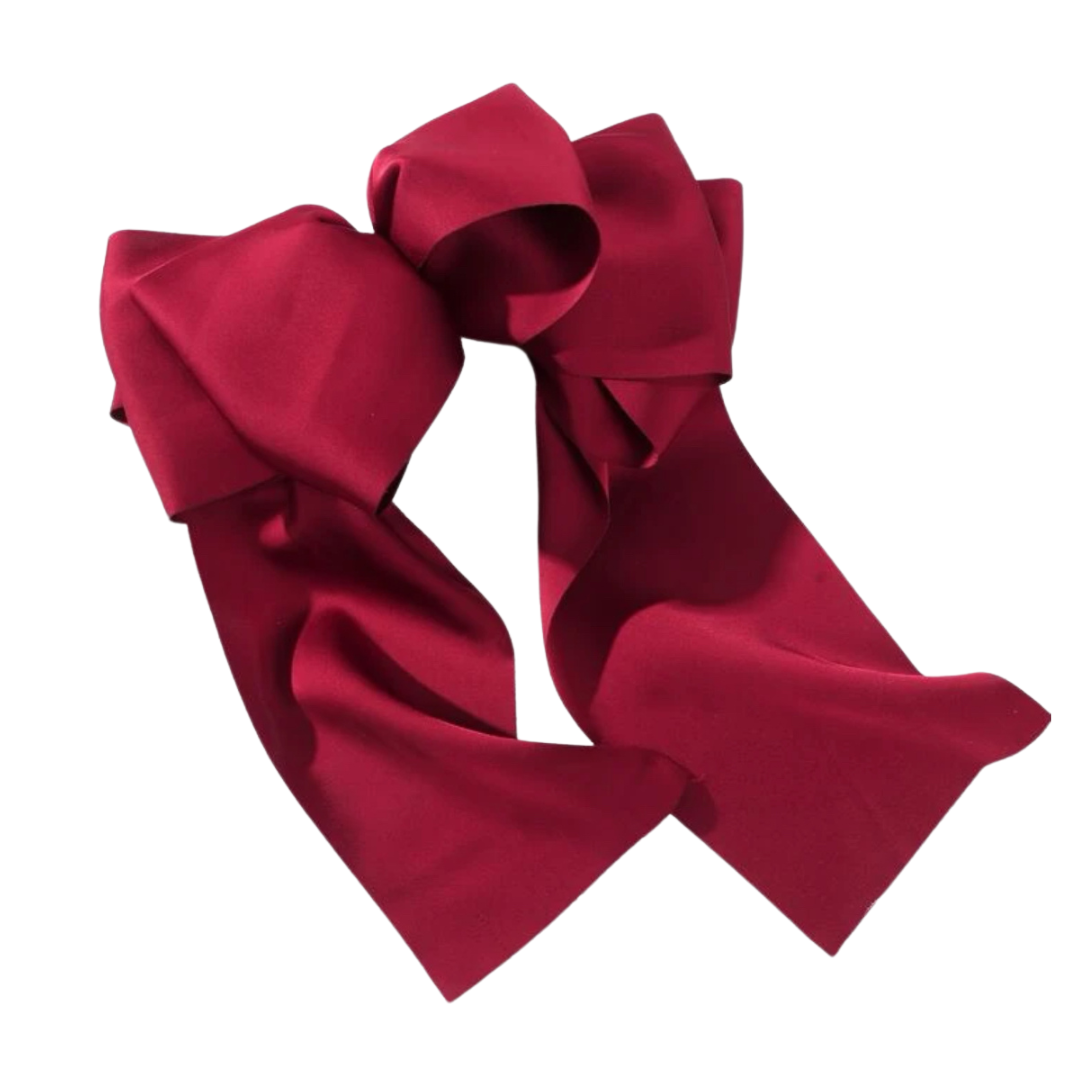 Oversized Bow Clip - Red