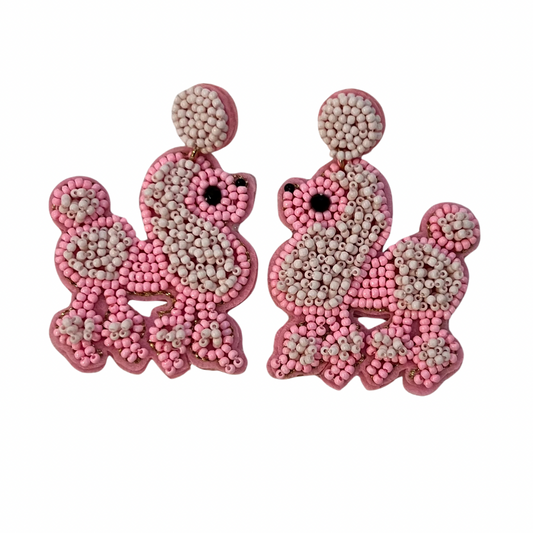 The Pink Poodle Earrings