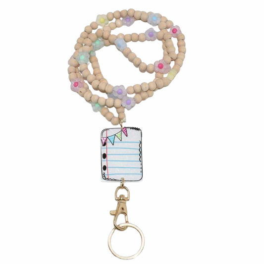 Beaded Teacher Lanyard