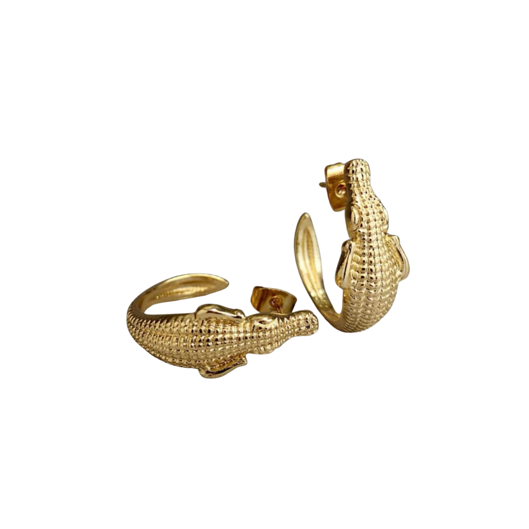 sprinkledash Sports - Golden Gator - Earrings