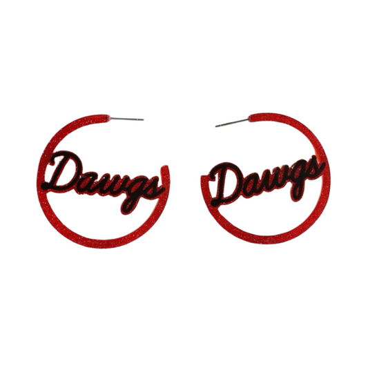 Dawgs Hoop Earrings