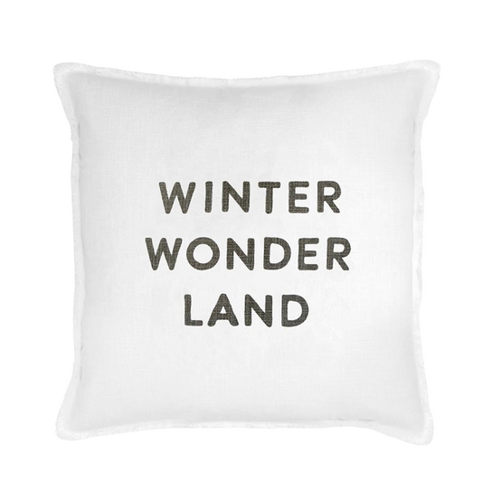 Winter Wonderland Euro Throw Pillow with Insert