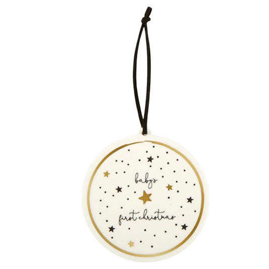 Baby's First Christmas Ornament - Circle