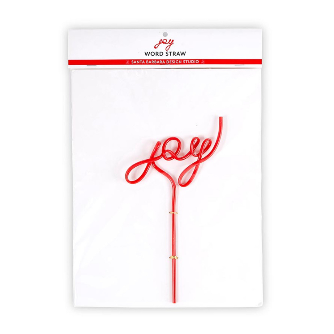 Joy Word Straw